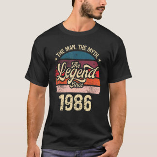 Mens The Man The Myth The Legend Since 1986 Birthd T-Shirt