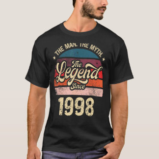 Mens The Man The Myth The Legend Since 1998 Birthd T-Shirt