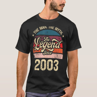 Mens The Man The Myth The Legend Since 2003 Birthd T-Shirt