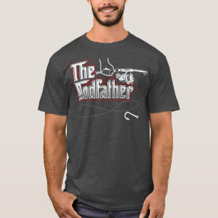 Mens The Rodfather Funny Fishing Gifts T-Shirt