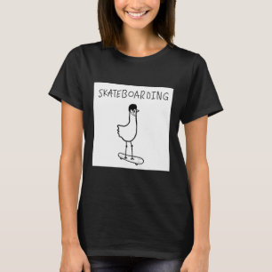 Mens The Skateboarding Duck Streetwear Shirt Duckm