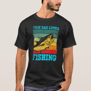Mens This Dad Loves Fishing Best Fisher Daddy Mens T-Shirt