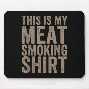 Mens This Is My Meat Smoking Chef Butcher Cook Bbq Mouse Pad