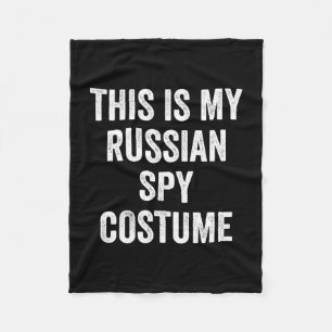 Mens this is russian spy costume funny couples fleece blanket