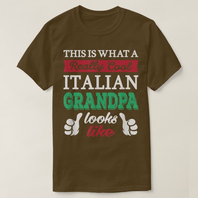 Mens This is What a Really Cool Italian Grandpa Lo T-Shirt (Design Front)