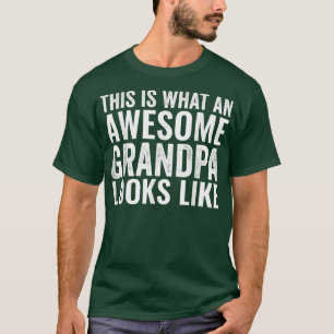 Mens This Is What An Awesome Grandpa Looks Like Fu T-Shirt