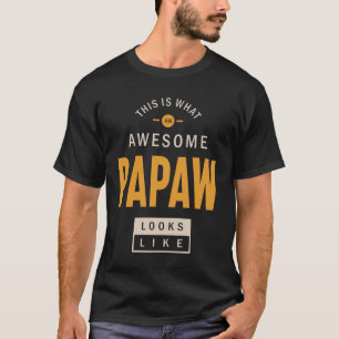 Mens This is What an Awesome Papaw Grandpa Gift T-Shirt