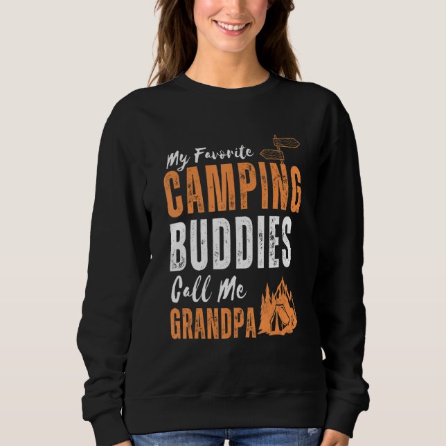 Mens This My Favorite Camping Buddies Call Me Gran Sweatshirt (Front)
