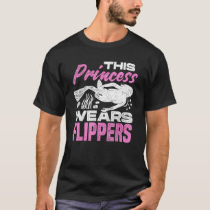 Mens This Prince Wears Flippers Diver Scuba Diver  T-Shirt