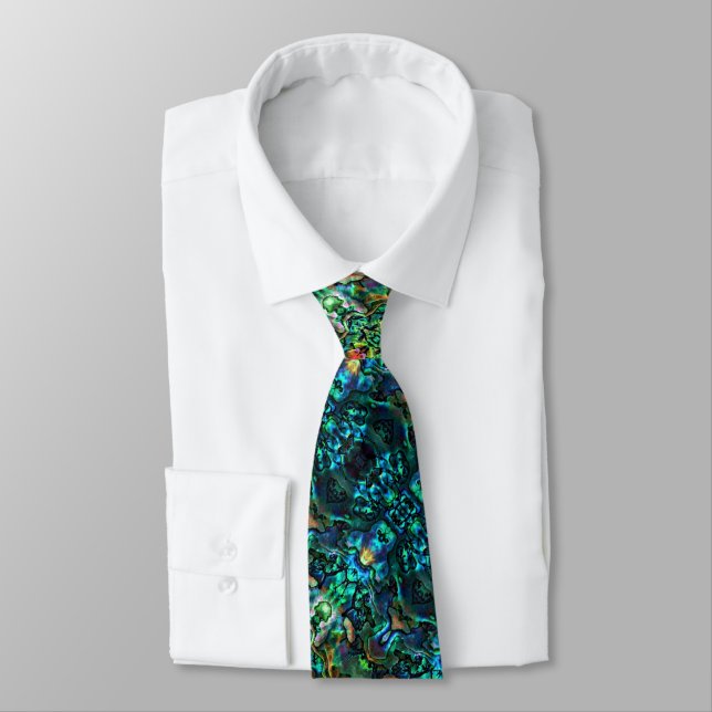 Men's Tie Abalone (Tied)