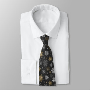 Men's Tie-Christmas Snowflakes Tie
