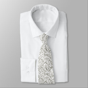 Men's Tie Damask Print