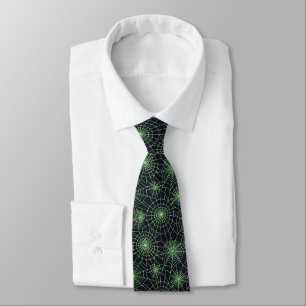 Men's Tie-Halloween Spider Webs Tie