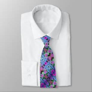 Men's Tie Ultra Violet Flower