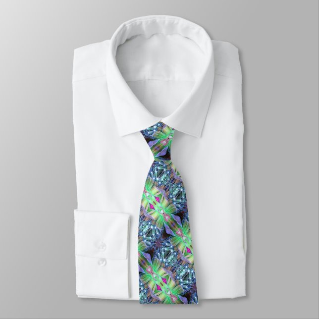 Men's Tie UV Flower #2 (Tied)
