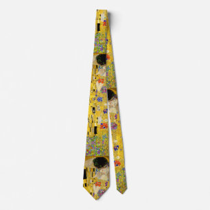 Men's Tie with Klimt's The Kiss