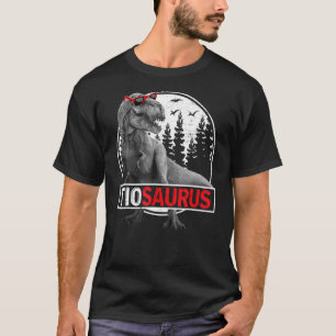 Mens Tiosaurus Rex Dinosaur Tio Saurus Father's Da T-Shirt