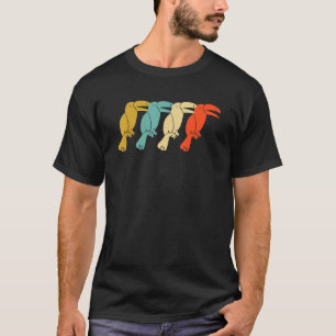 Mens Toucan Retro Vintage T-Shirt
