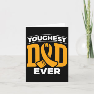 Mens Toughest Dad Ever Leukaemia Cancer Leukaemia Card