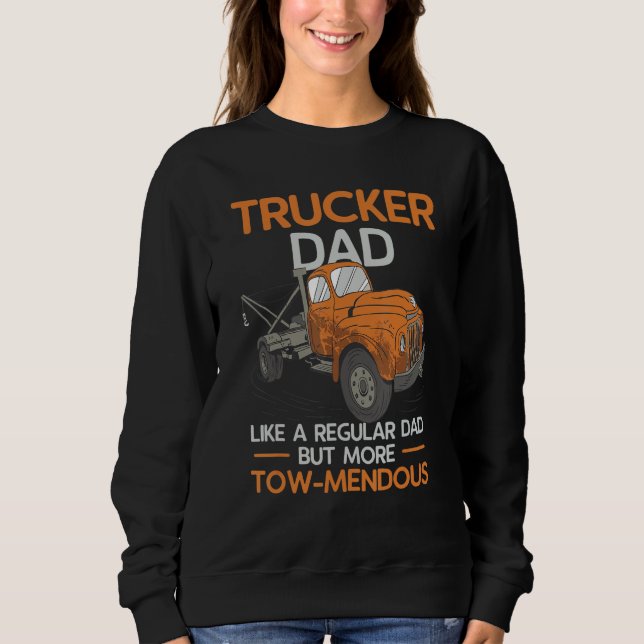 Mens Tow Truck Dad Driver Breakdown Lorry Operator Sweatshirt (Front)