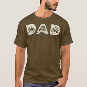 Mens Tractor Dad Farming Father Farm Lover Farmer  T-Shirt