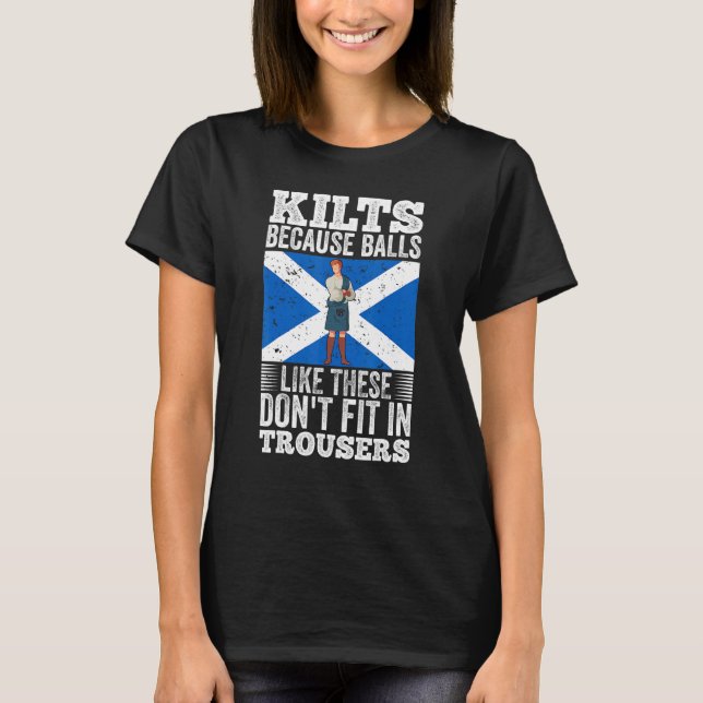 Mens Traditional Kilt Wearing Quote For A Kilt Guy T-Shirt (Front)