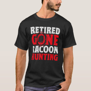 Mens Trap Hunting Retired Coon Hunter Racoon Hunt T-Shirt