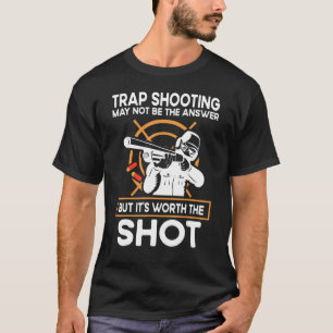 Mens Trap Shooting Clay Pigeon Shooter T-Shirt