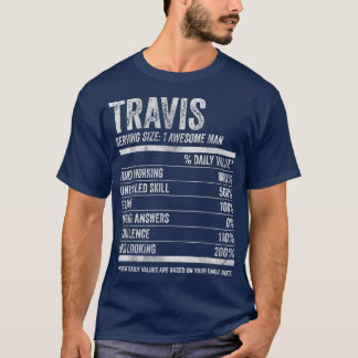 Mens Travis Nutrition Personalised Name  Funny Nam T-Shirt