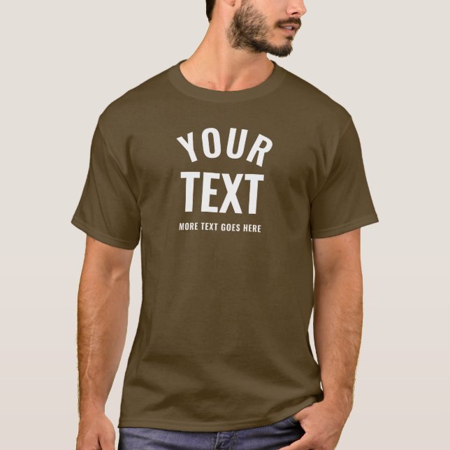 Mens Trendy Stylish Modern Template Brown Best T-Shirt (Front)