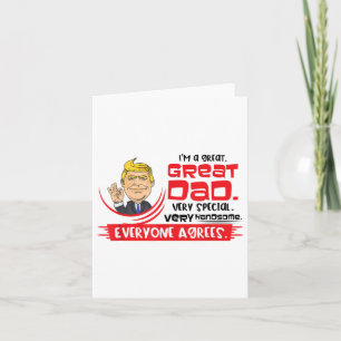Mens Trump Fathers Day Fantastic Dad _1 Card