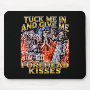 Mens Tuck in - Edgy Skeleton Bootleg Cool Hard Mouse Pad