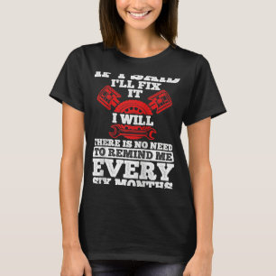 Mens Tuning Car Repairing Cars Mechanic Tools Car T-Shirt