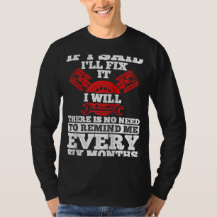 Mens Tuning Car Repairing Cars Mechanic Tools Car T-Shirt
