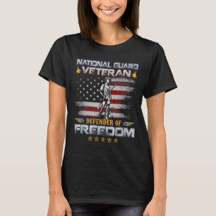 Mens U.s Army National Guard Veteran Flag Vintage T-Shirt