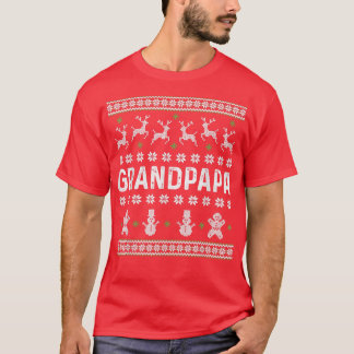 Mens Ugly Christmas Sweater Day Matching Grandpapa