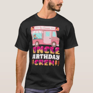 Mens Uncle Birthday Crew Ice Cream Truck Uncle Fat T-Shirt