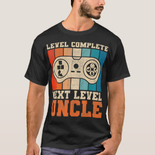 Mens Uncle Gamer Level Complete Uncle 2021 Baby An T-Shirt