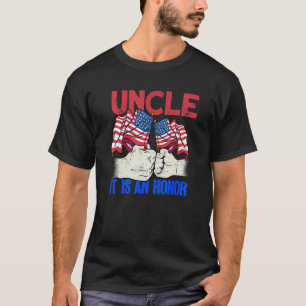 Mens Uncle It Is An Honor American Flag Uncle T-Shirt