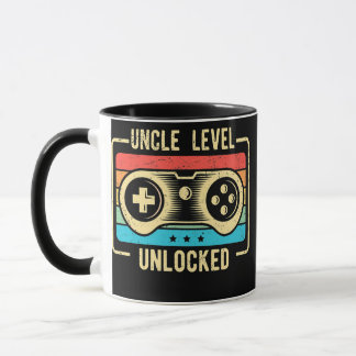 Mens Uncle Level Unlocked  Mug