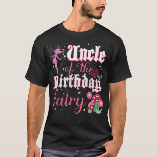 Mens Uncle Of The Birthday Fairy Princess Girl Mus T-Shirt