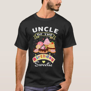 Mens Uncle Of The Birthday Sweetie Girl Ice Cream T-Shirt