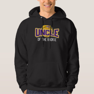 Mens Uncle Rookie Of Year 1st Birthday Basketball Hoodie