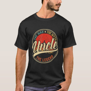 Mens Uncle The Man The Myth The Legend Father's Da T-Shirt