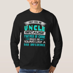 Mens Uncle  Uncle Partner In Crime T-Shirt