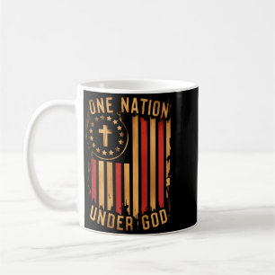 Mens Under God Christian Patrio Faith Aamerica Coffee Mug