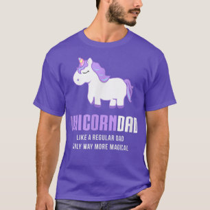 Mens Unicorn Dad , Funny Cute Magical Gift  T-Shirt