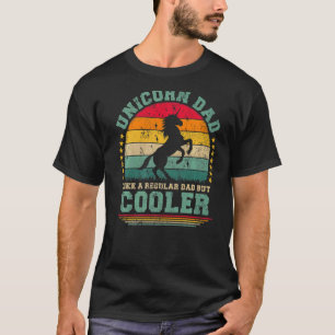 Mens Unicorn Dad Like A Regular Dad But Cooler Fat T-Shirt
