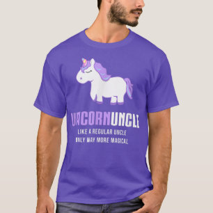 Mens Unicorn Uncle , Funny Cute Magical Gift  T-Shirt