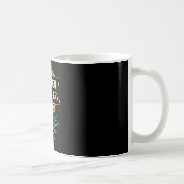 Mens upside down pineapple plays others funny coffee mug (Right)